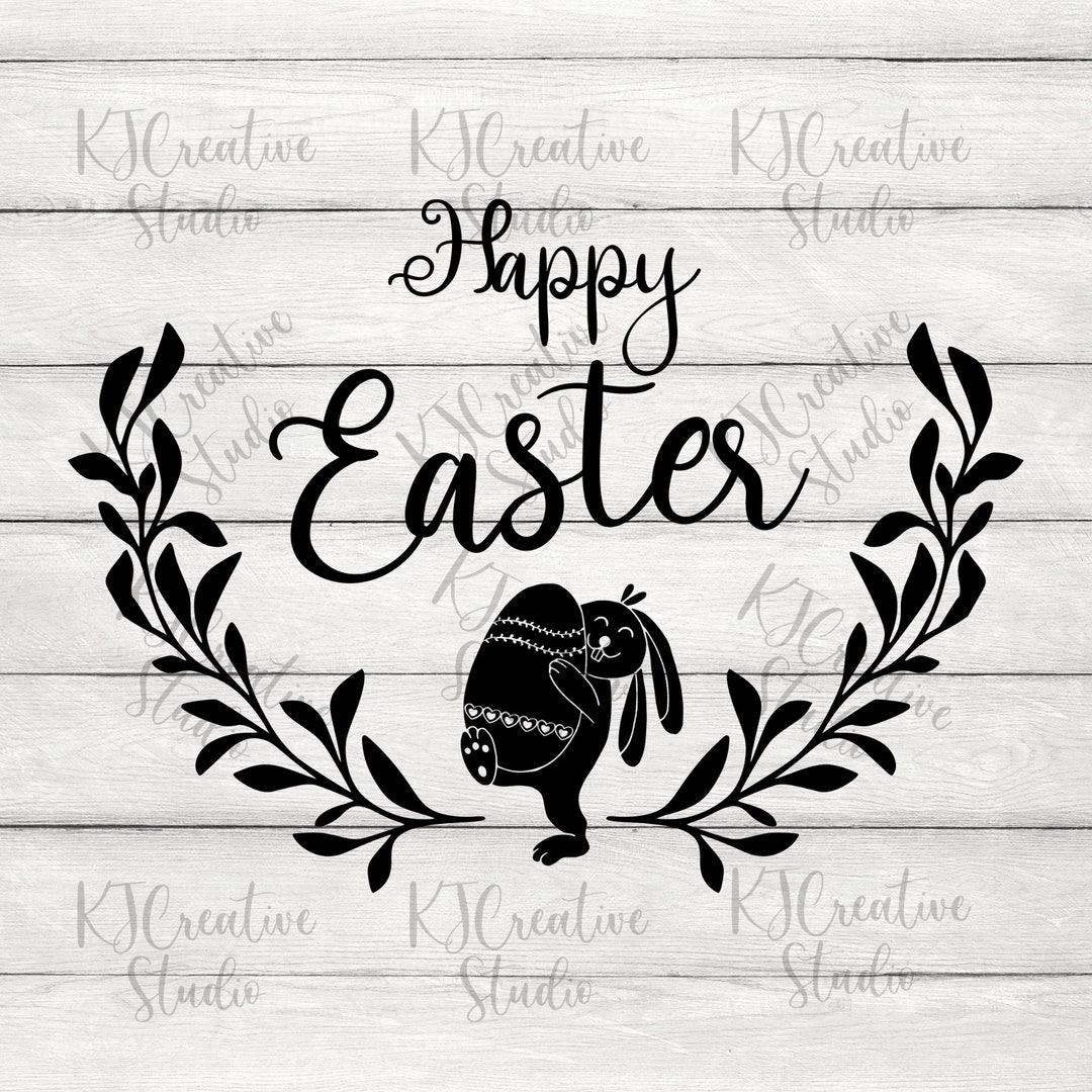Happy Easter SVG | Easter Egg Clipart SVG | Easter Egg Png | Bunny Svg ...