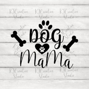 Perro mamá SVG, Piel mamá, la vida es buena con un perro, perro de rescate mamá, el hogar es donde están los perros, todo lo que necesita es amor, vinilo, pegatinas, cricut