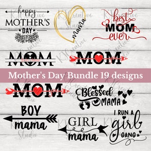 Pacchetto Festa della Mamma Felice Svg/Png / Ragazzo Mamma svg / Super Mamma / Mamma Vita Migliore Vita Svg / Mama svg / Blessed Mama / Ragazza Mamma Download digitale