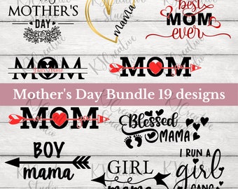 Pacchetto Festa della Mamma Felice Svg/Png / Ragazzo Mamma svg / Super Mamma / Mamma Vita Migliore Vita Svg / Mama svg / Blessed Mama / Ragazza Mamma Download digitale
