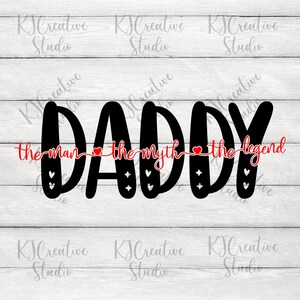 Papa de man de mythe de legende Svg, Papa Svg, Vaderdag Svg, Vader quote Svg, Meisje Vader Svg - Bonus Vader svg- Vader Geslacht Onthullen svg