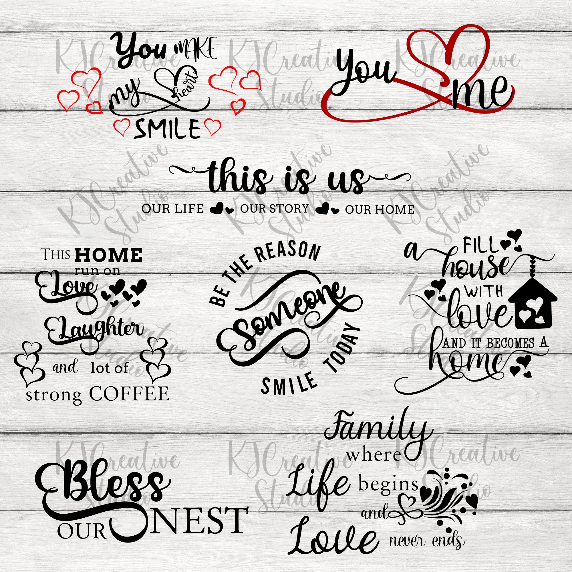 Family Quotes Bundle - Inspirerende citaten - Dit zijn wij - Zegen ons nest  - Family Where Life Begins Love Never Ends SVG/Png Digital File - Etsy  België, image size:2000x2000