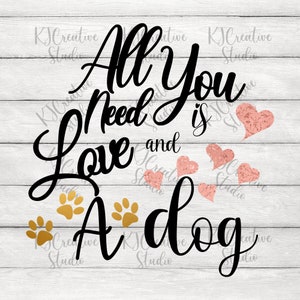 Hund Mama SVG, Fell Mama, Das Leben ist gut mit einem Hund, Rettungshund Mama, Home Is Where The Dogs Are, All you Need Is Love, Vinyl, Sticker, Cricut