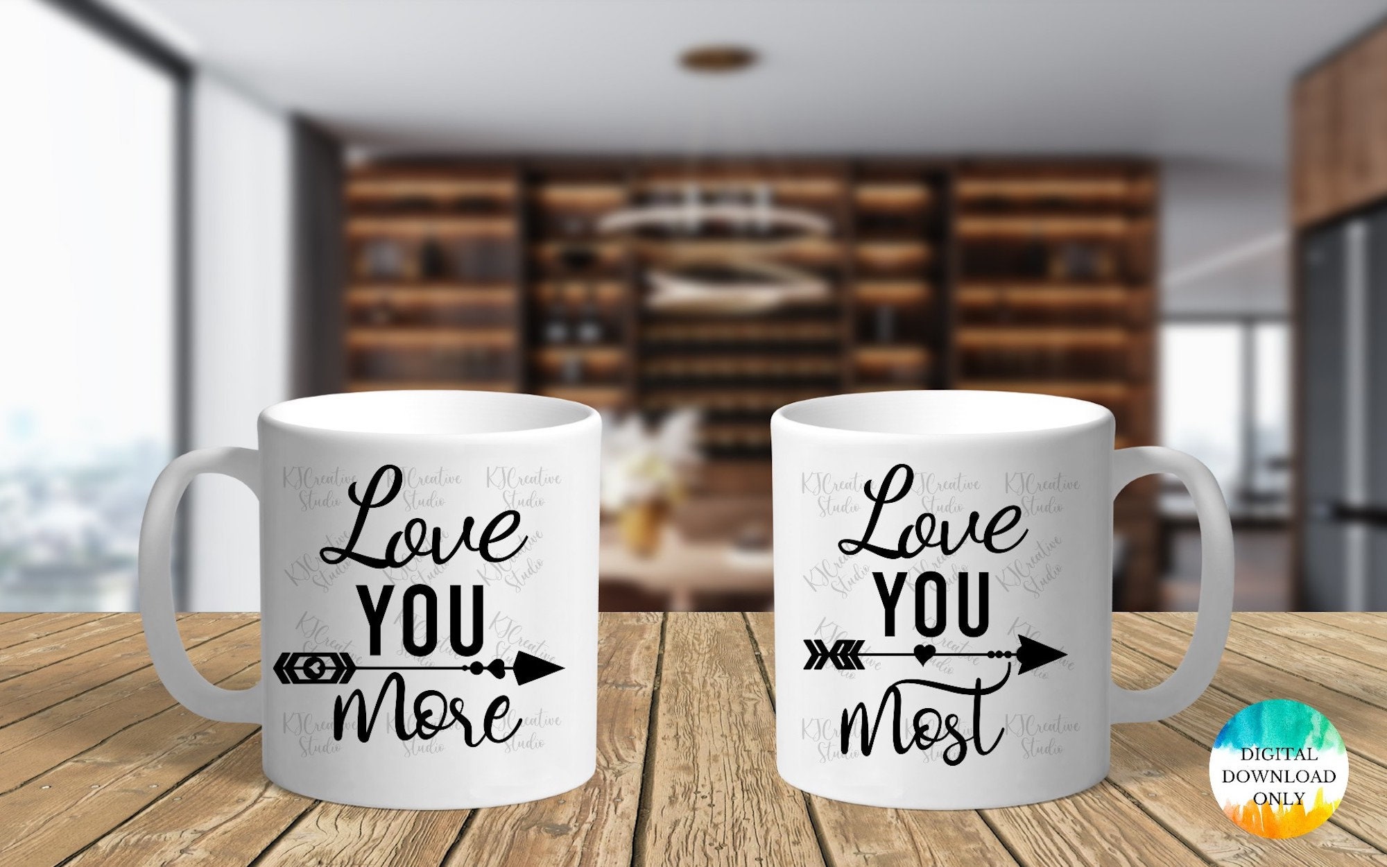 I Love You More I Love You Most Svg Farmhouse Valentines - Etsy