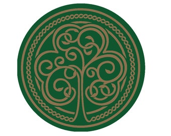Celtic Clover with Irish Blessing Magnet