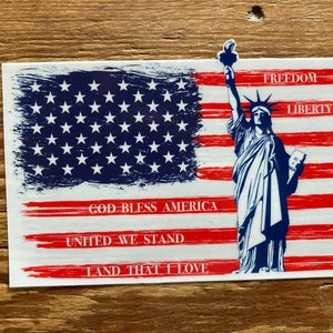 Freedom Flag Window Cling