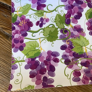 Purple Wine Grape Wrapping Paper - set of 10 sheets