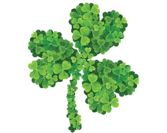 Luck of the Irish Shamrock Magnet (2-sided)