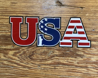 USA - Red, White, & Blue Window Clings / Sticker Set