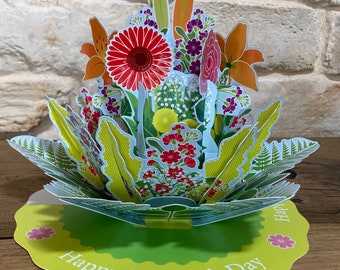 Floral Centerpiece Pop-up Card