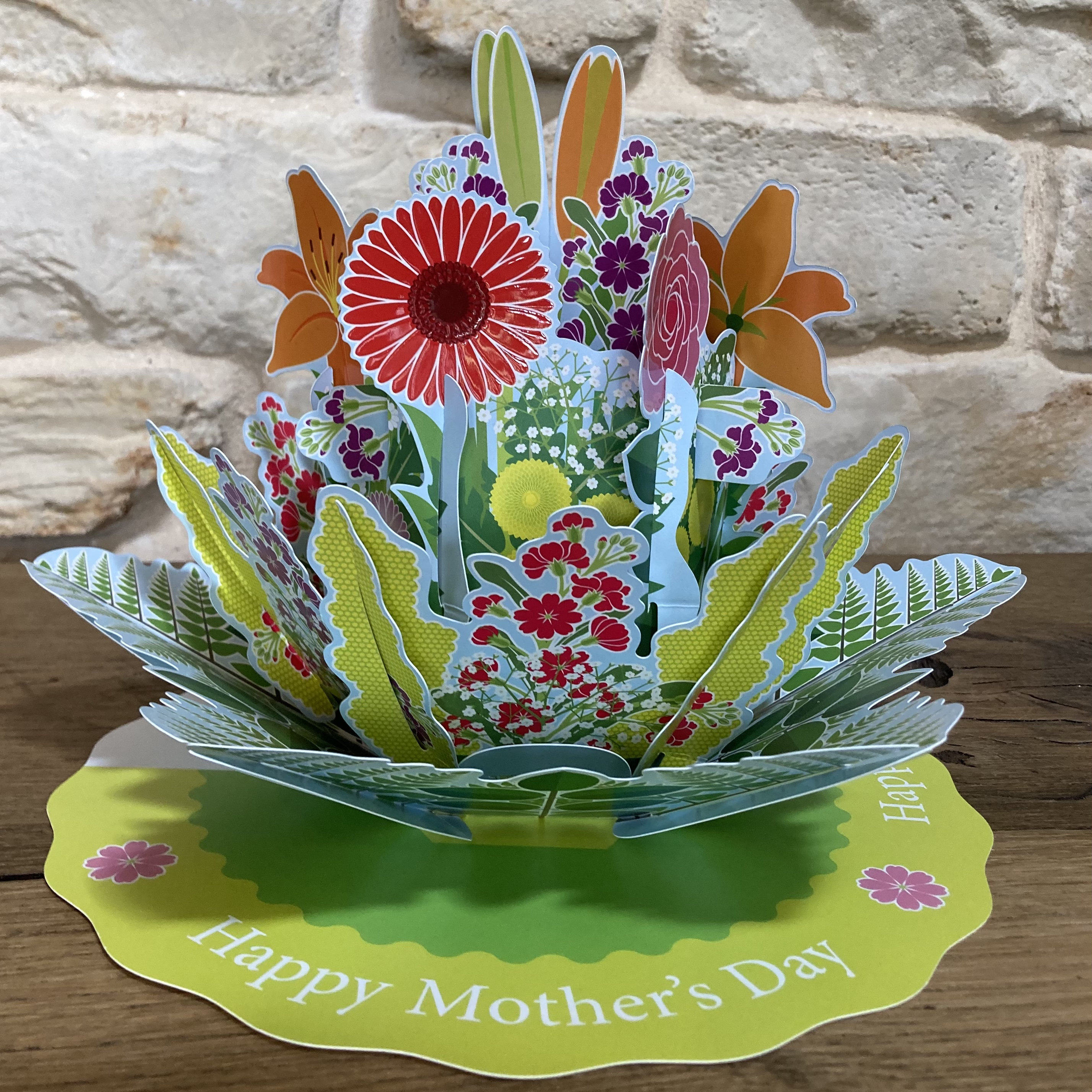 Floral Centerpiece Pop-up Card