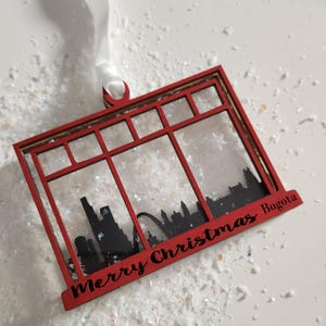 International Snowy City Skyline Ornament  (outside of the United States of America)