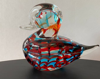 oiseau d'art vintage en verre par Murano