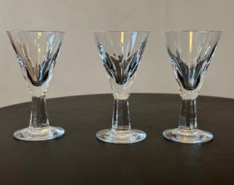 Inari crystal glass set of 3 by Saara Hopea Nuutajärvi Finland