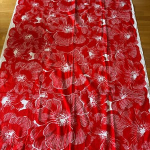 Finnische Vintage Baumwoll Tischdecke Made in Finland