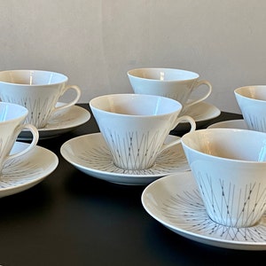 Raija Uosikkinen Stella koffiekopjes en schotels set van 6 van Arabia