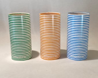 Marimekko ”Varvunraita” cardboard jars  set of 3