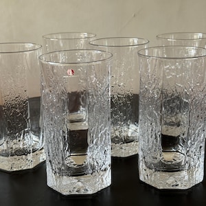 Iittala Timo Sarpaneva &quot;Kalinka&quot; beer glass set of 6