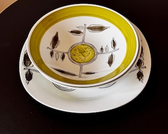 Marianne Westman "Pomerans" plates set of 3 by Rörstrand Sweden