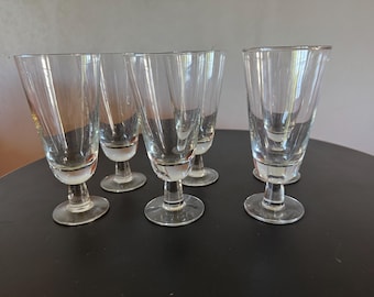 Saara Hopea  "Astor" glass set of 6 Nuutajärvi
