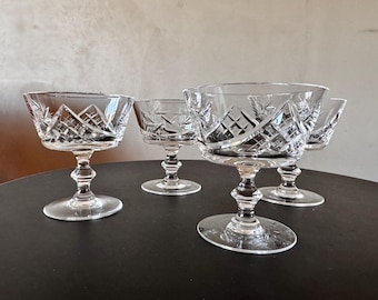 Set of 6 Finnish soured milk bowls by Karhulan lasi
