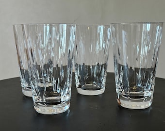 Inari crystal glass set of 4 by Saara Hopea Nuutajärvi Finland