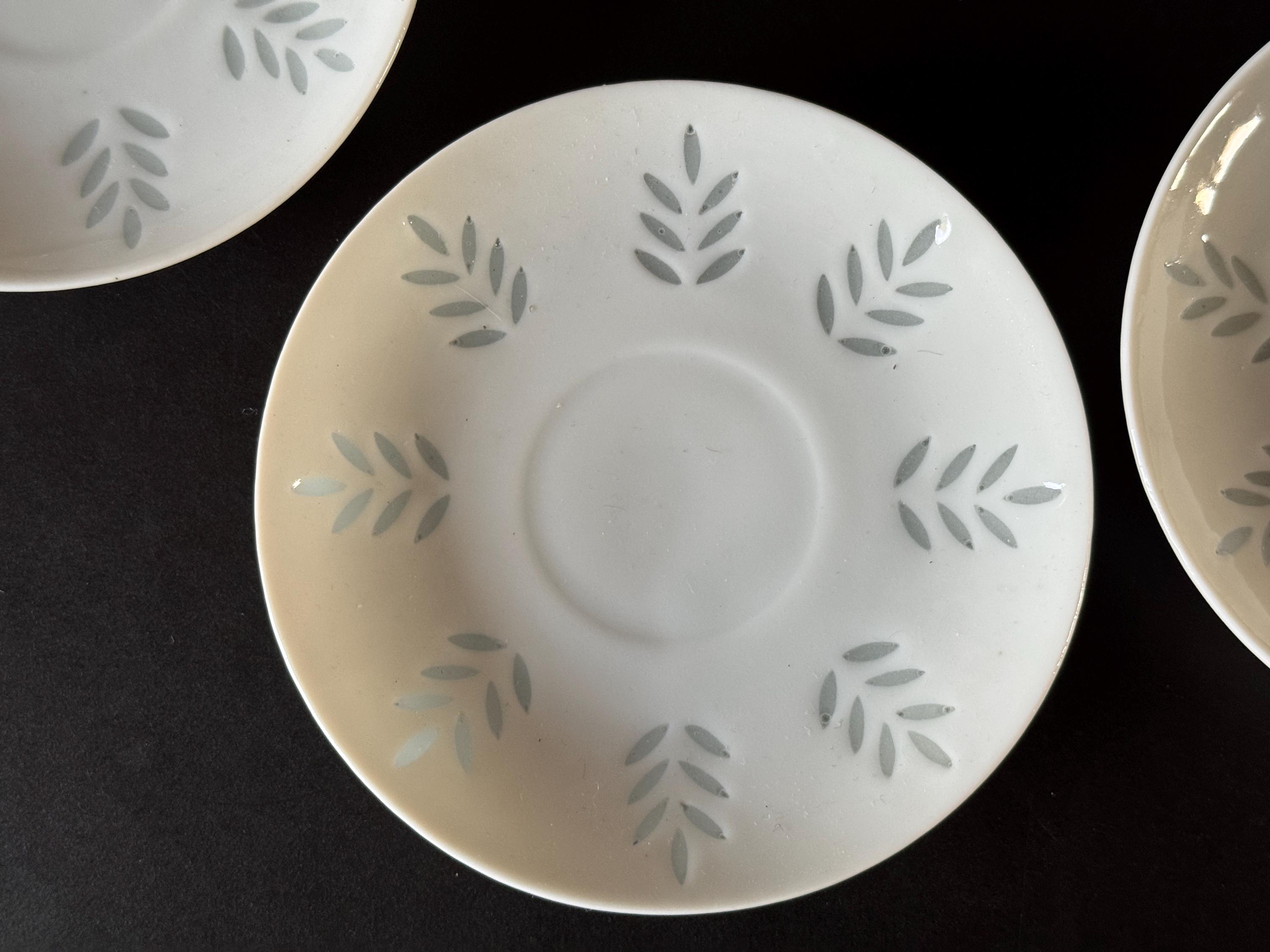 Lehti Rice Porcelain Plate Set of 6 by Friedl Holzer-kjellberg