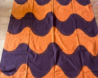 ヴィンテージマリメッコ Kaivo 生地ウィンドウトリートメントブラウン