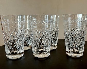 Inari crystal glass set of 6 by Saara Hopea Nuutajärvi Finland