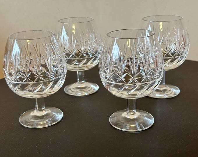 Leo crystal aroma glass set of 4 by Nuutajärvi Finland