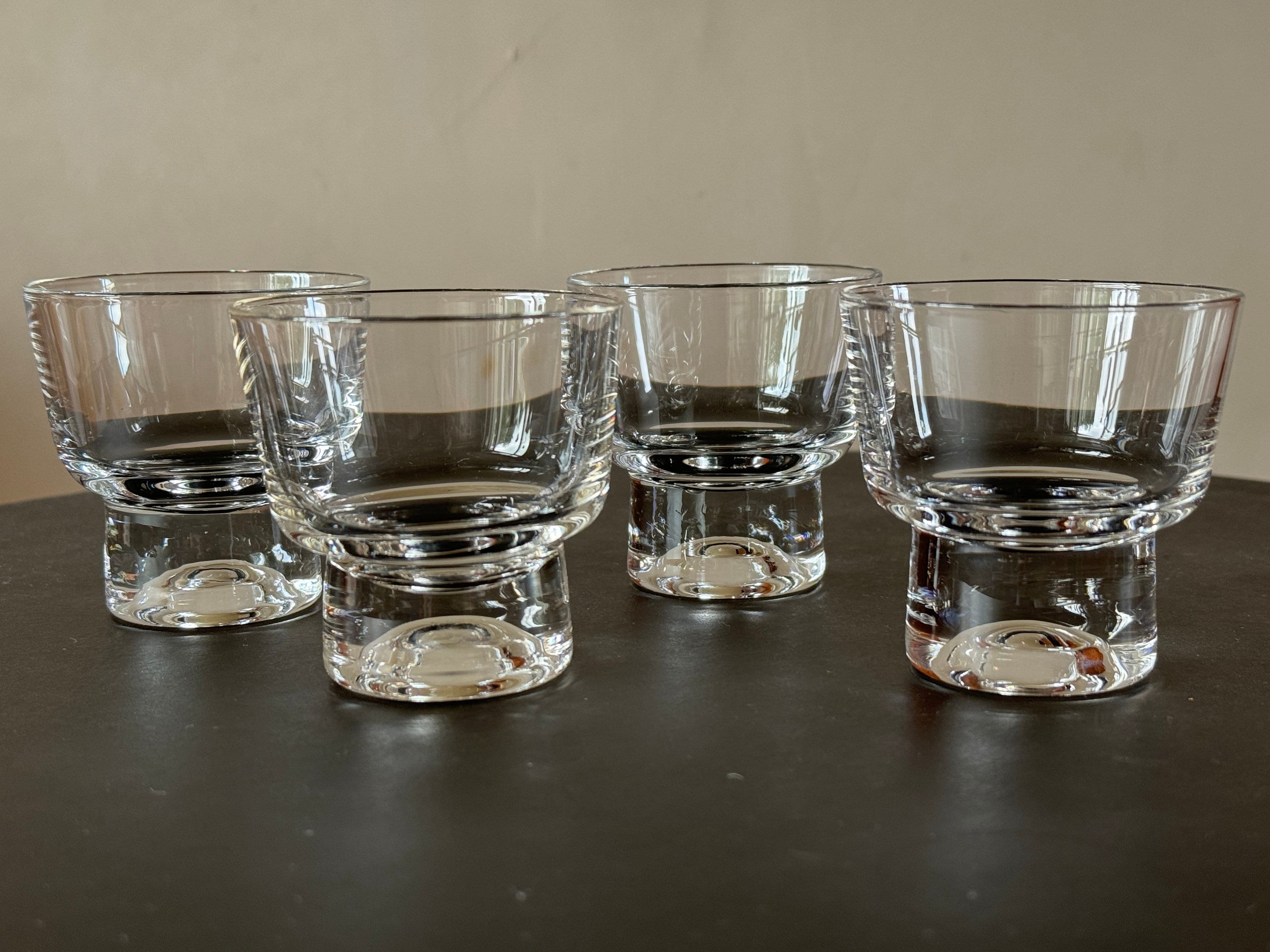 Iittala Tapio Wirkkala Future Glass Set of 4 - Etsy