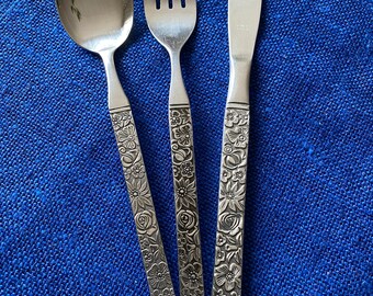 Vintage Korean 80's Finesse cutlery set 36 pcs