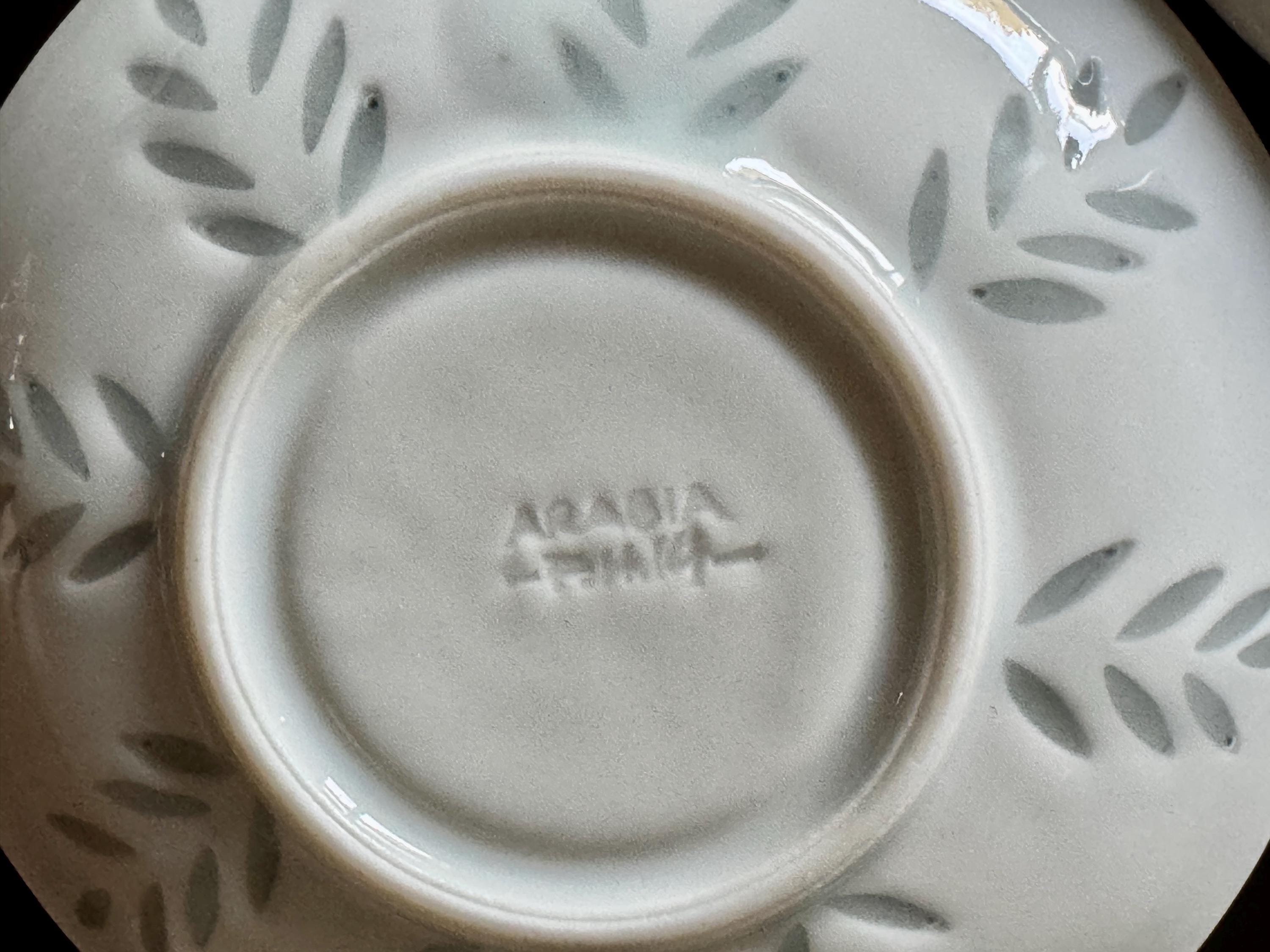 Lehti Rice Porcelain Plate Set of 6 by Friedl Holzer-kjellberg