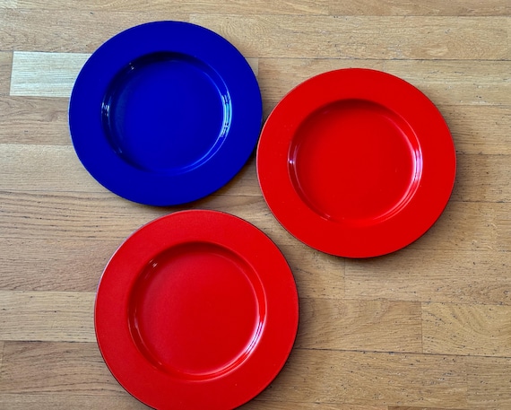  Kaj Franck プレート レッド Kaj Franck Finel Plate Set of 3 by Arabia Finland - Etsy