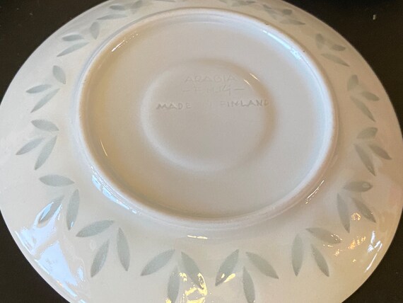 Lehti Mocha Rice Porcelain 4 Cup and Saucer Sets by Friedl Holzer 