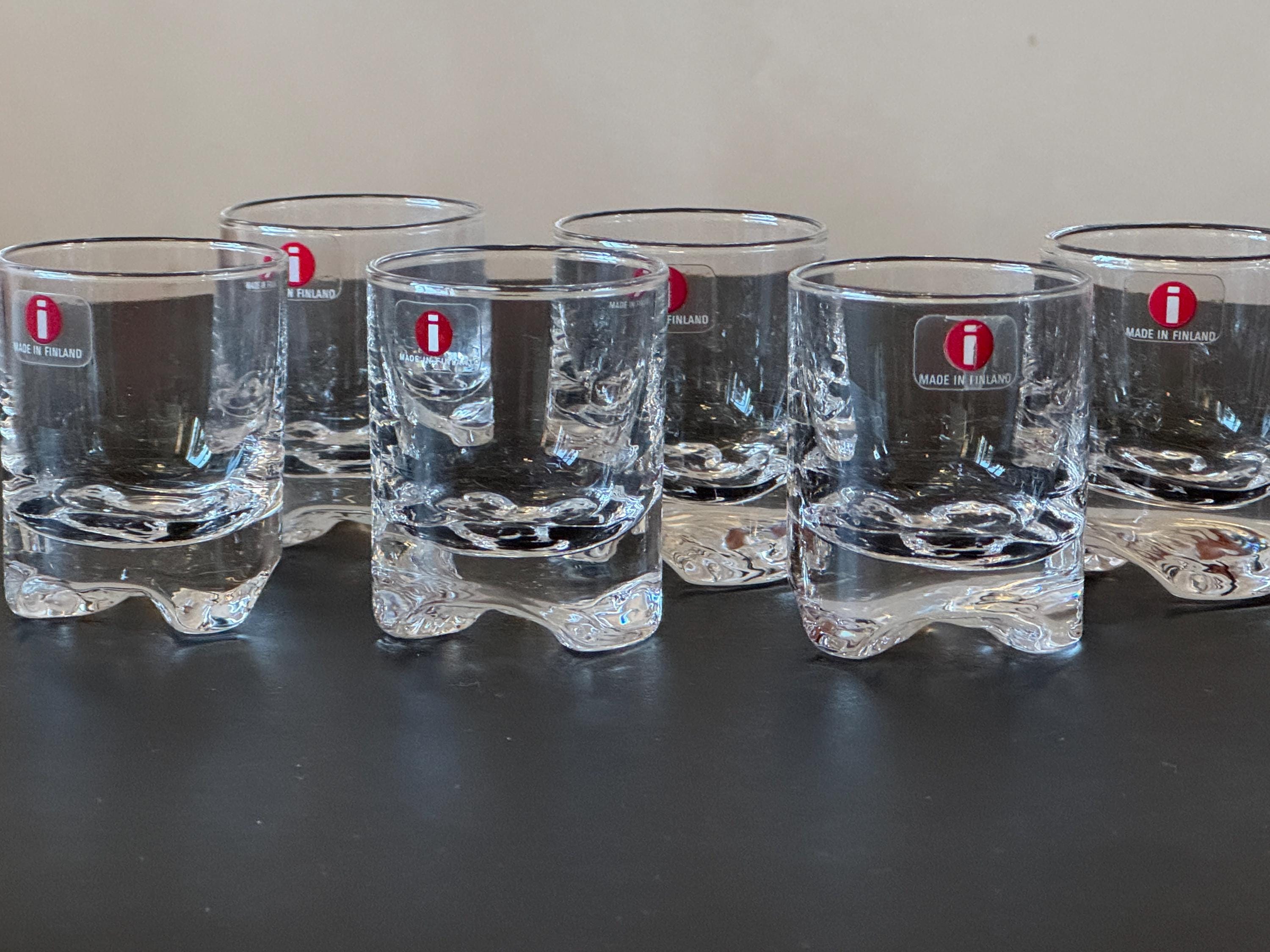 Iittala Tapio Wirkkala Gaissa Shot Glass Set of 6 - Etsy