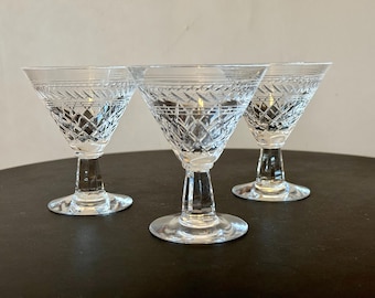Inari crystal glass set of 3 by Saara Hopea Nuutajärvi Finland