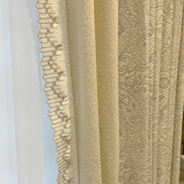 Premium European style blackout curtains, jacquard grommet thick drapes, classic luxury custom made window panels for bedroom & living room