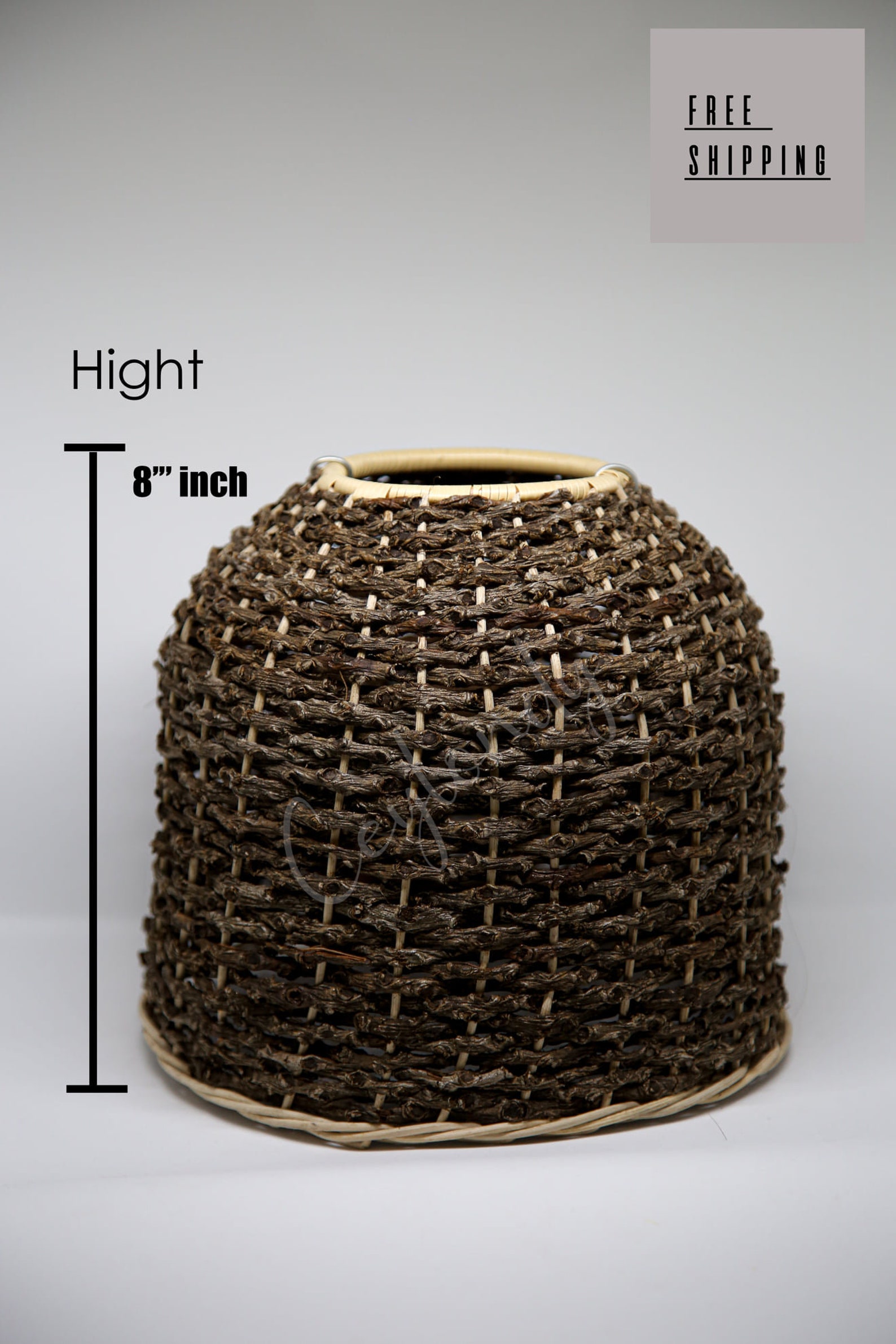 Kithul & Cane Lamp Shade 100 Hand Made Etsy