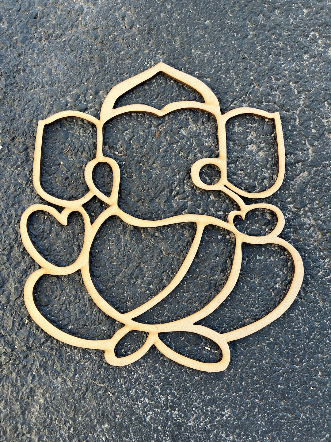 Large Ganesha Cutout 14.5 Inches MDF Craft DIY Pooja Etsy