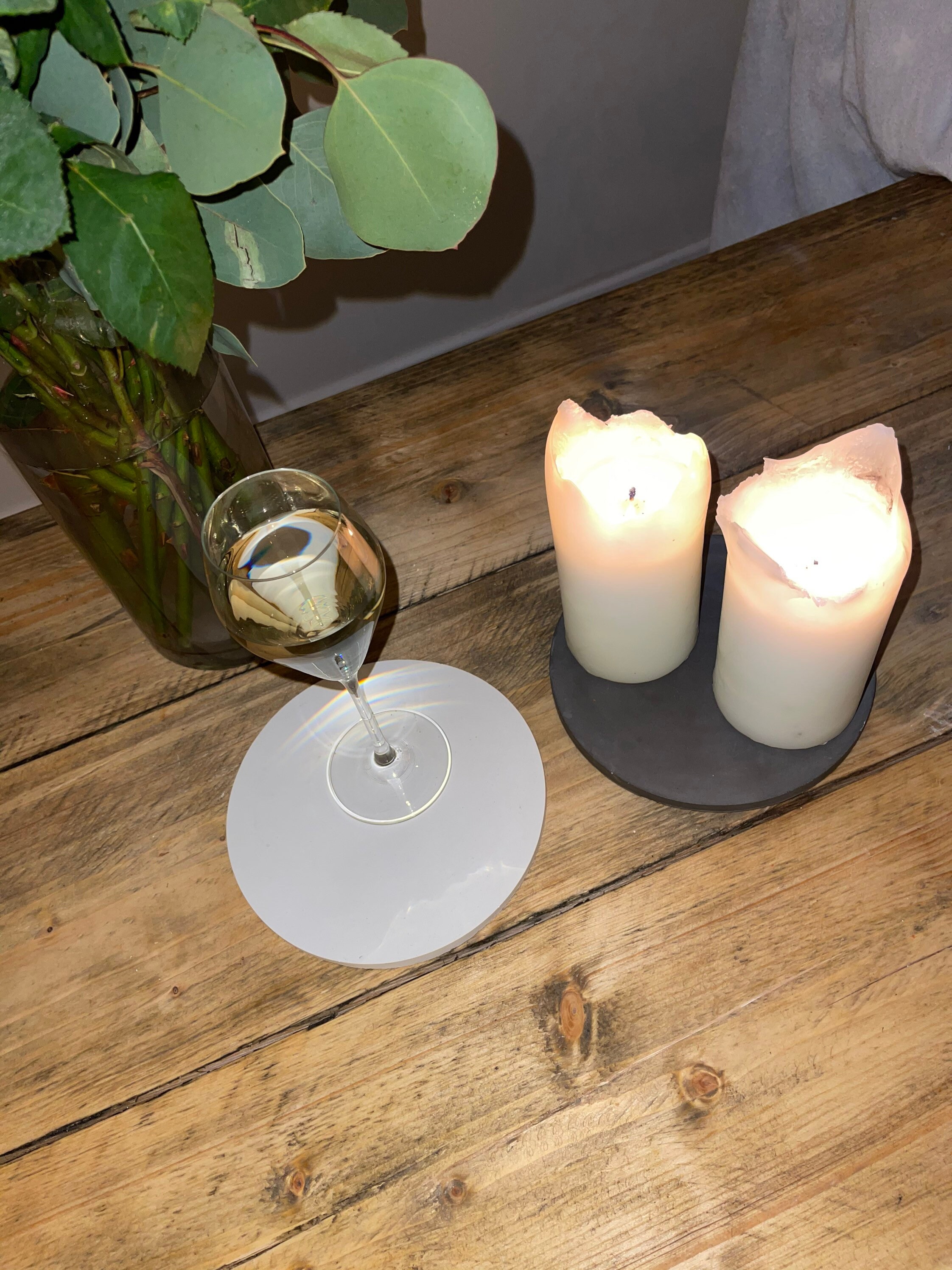 Gran bandeja de hormigón blanco | Etsy