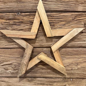 Reclaimed Pallet Wood Star Wall Hanging Art Home Decor - small