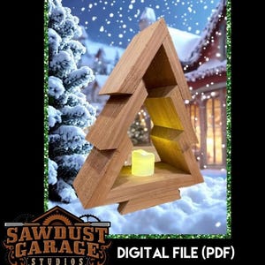 Wood 1x4 Christmas Tree Plans + Bonus Jig (PDF Download)