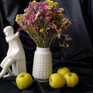 1960&#39;s, Heinz Siery Design, Scheurich Keramik West Germany, Ceramic/ Pottery/ Majolica Geometrical Vase in White#5