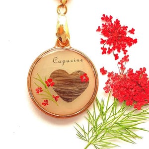 PERSONALIZABLE Full HEART, Necklace with FirsT NAME, Heart-shaped lock of HaiR, Pendant, Keyring, Commemorative Jewellery