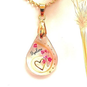 Personalisable golden jewellery with locks of hair, pet hair, pendant, key ring, commemorative jewellery, gift for her