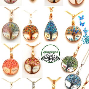Personalizable Tree of Life with locks of hair or fur, pendant, necklace, key ring, decorative jewellery image 13
