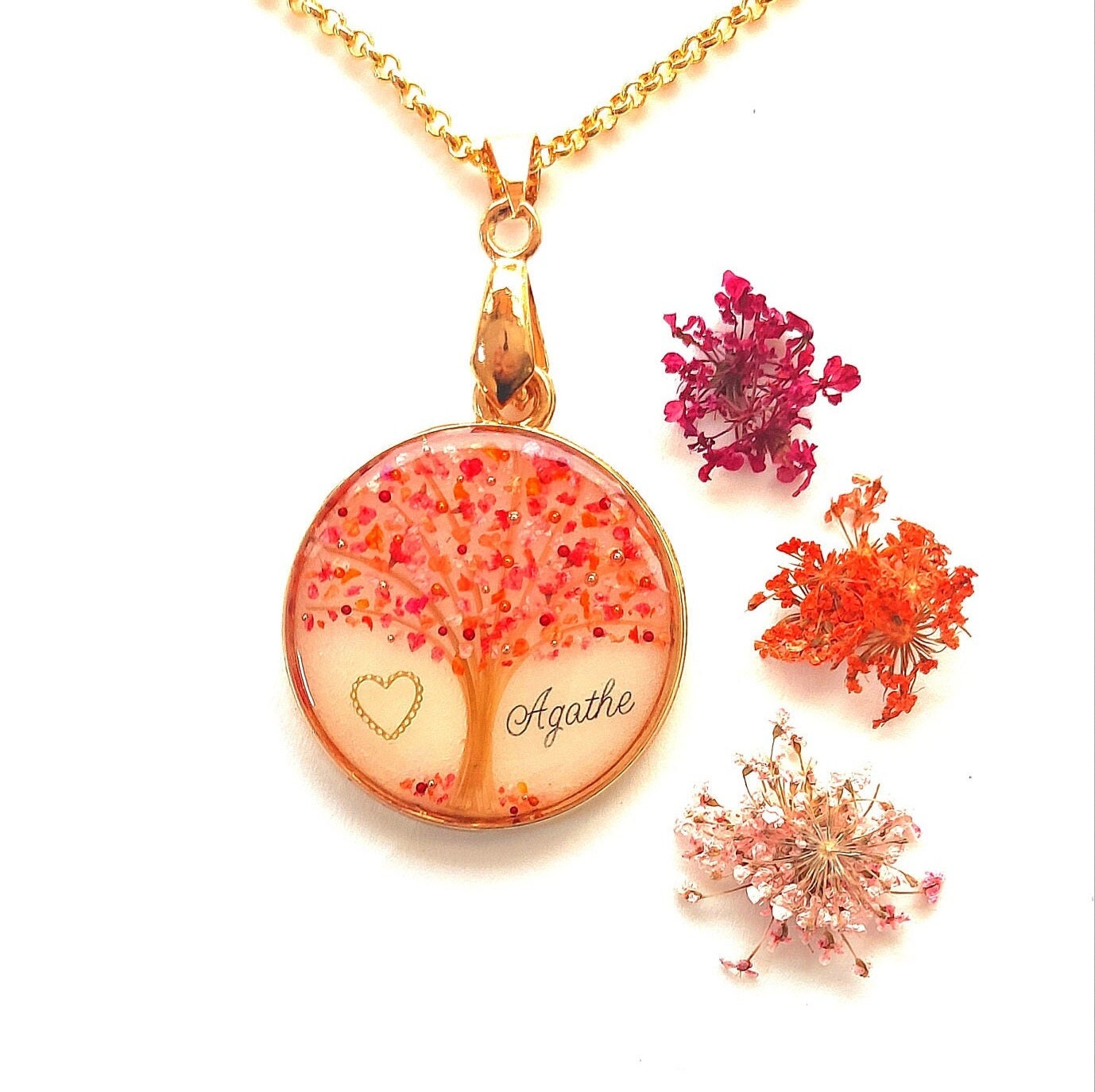Collana con ciondolo a forma di fiore di ciliegio - & Co