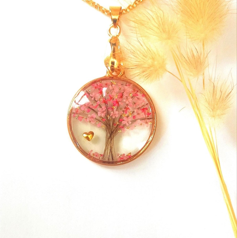 Personalizable Tree of Life with locks of hair or fur, pendant, necklace, key ring, decorative jewellery image 6