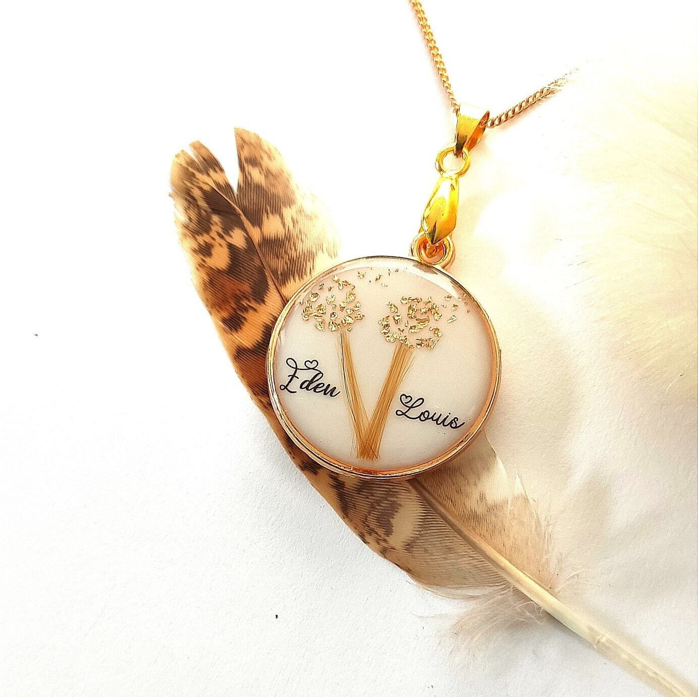 Buy PERSONALISABLE Souvenir With Hair, DANDELION, With 1-2-3 First 